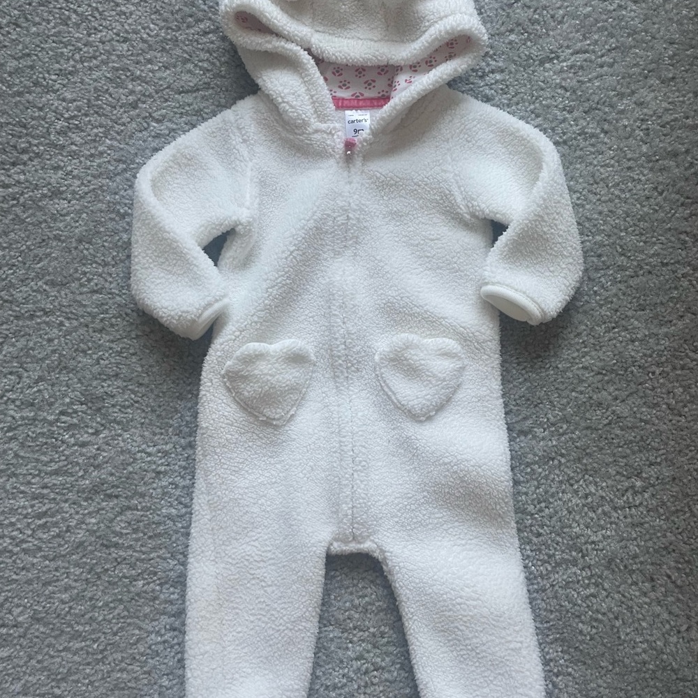 Baby girl fleece pajamas